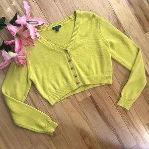 Wild fable mustard crop sweater
